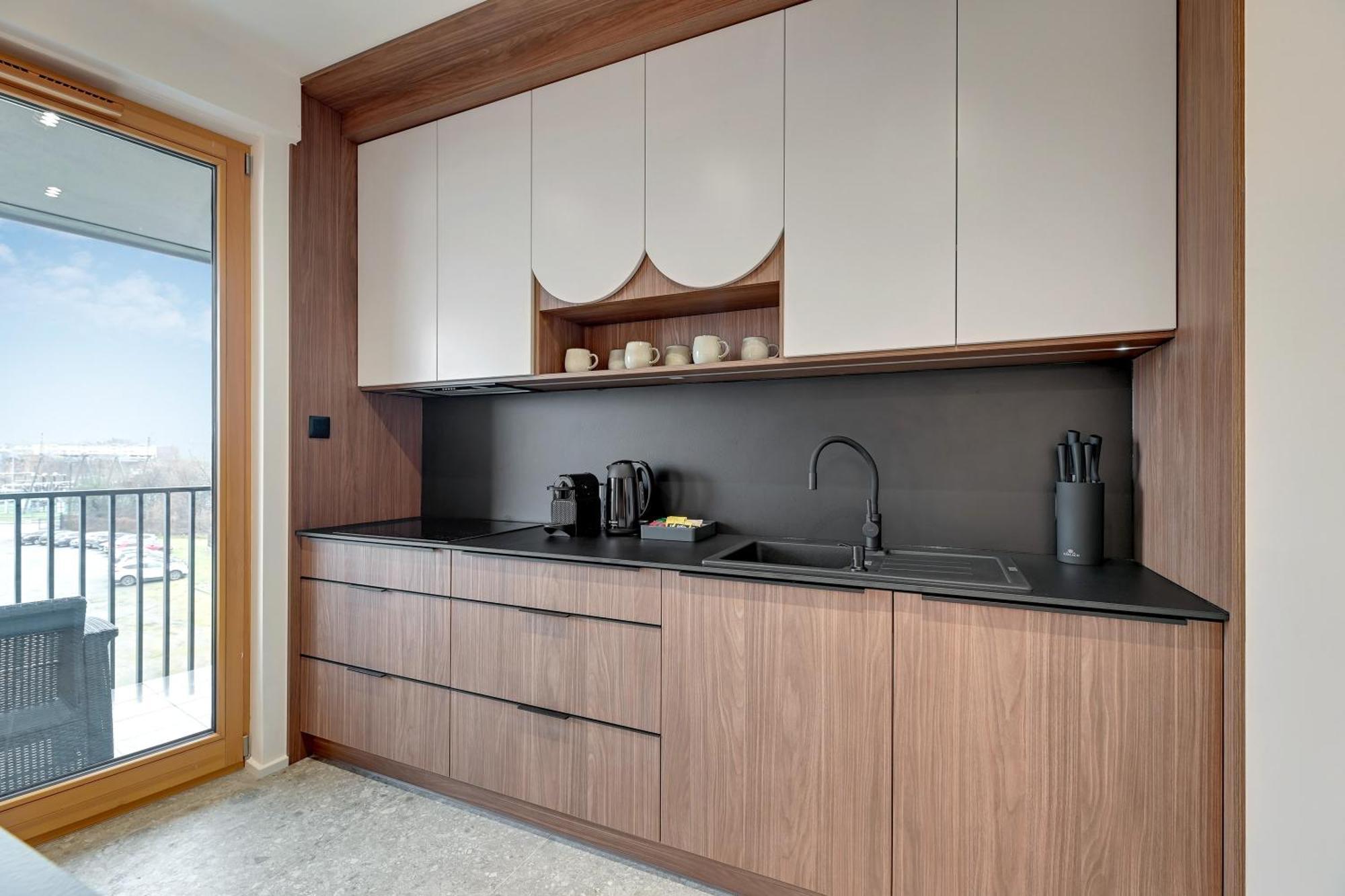 Nadmotlawie Riverside - Gym & Free Parking By Downtown Apartments Gdańsk Rum bild