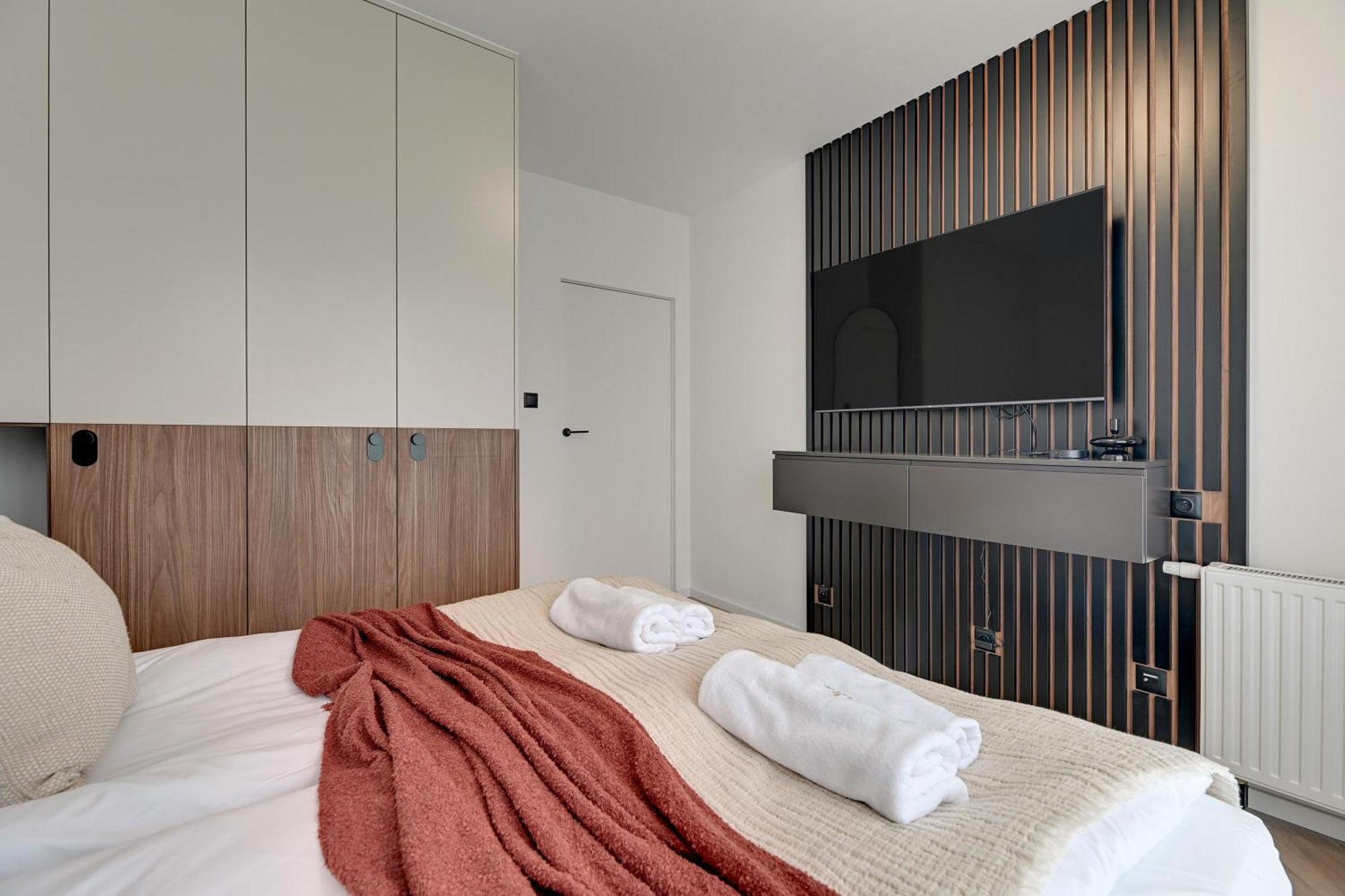 Nadmotlawie Riverside - Gym & Free Parking By Downtown Apartments Gdańsk Rum bild