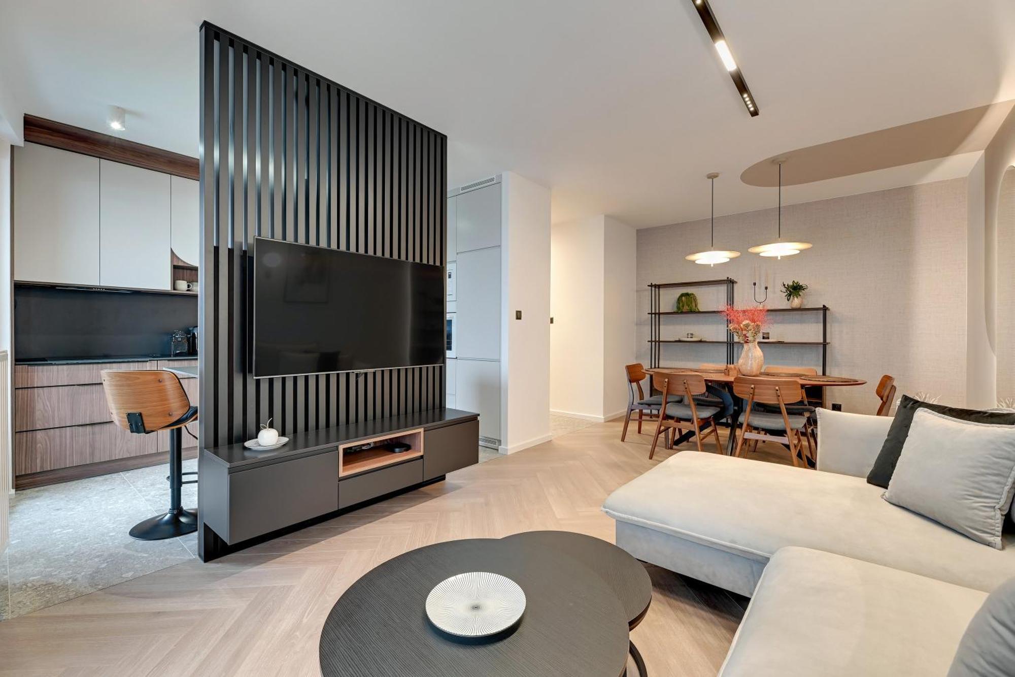 Nadmotlawie Riverside - Gym & Free Parking By Downtown Apartments Gdańsk Rum bild