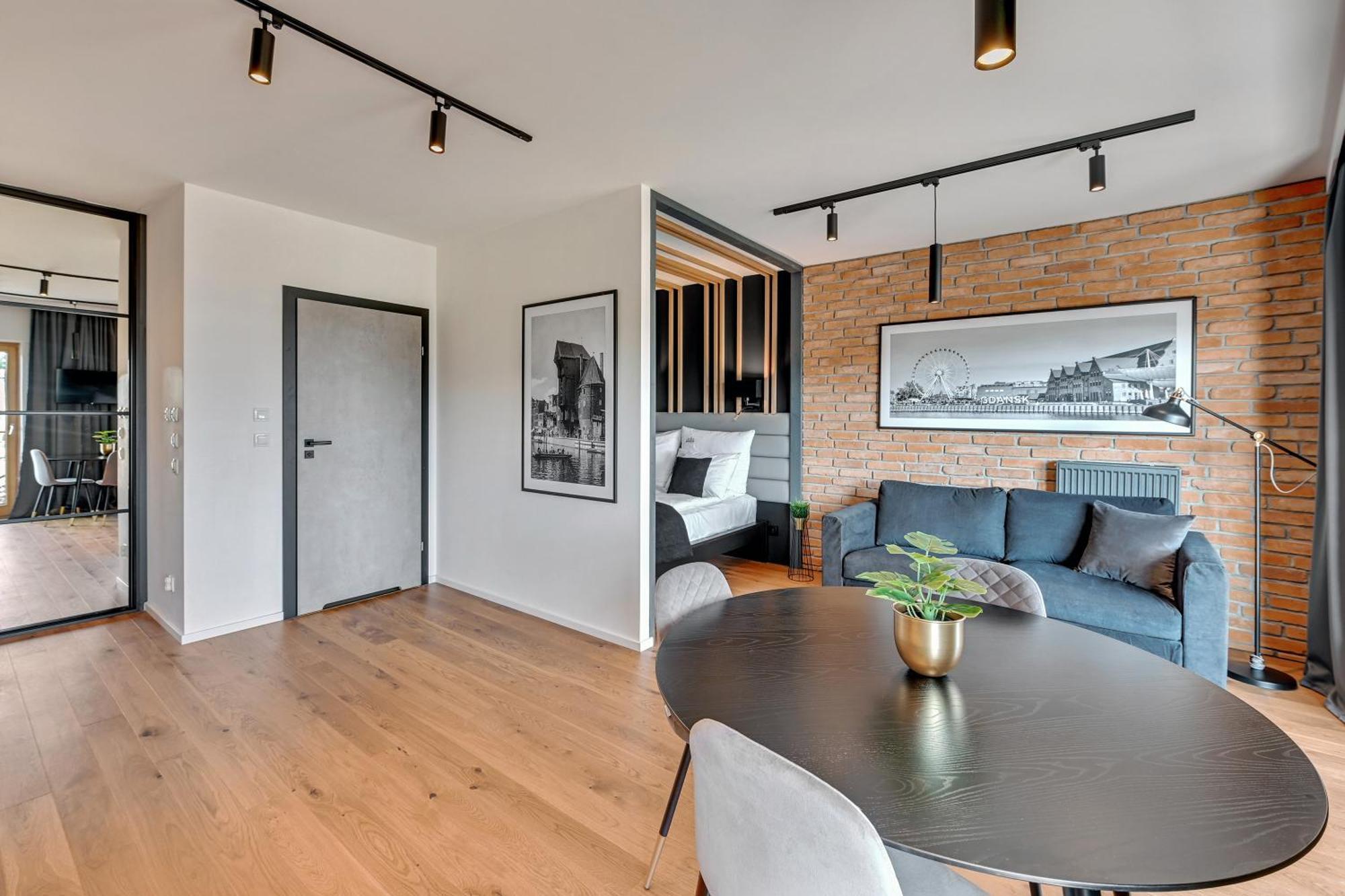 Nadmotlawie Riverside - Gym & Free Parking By Downtown Apartments Gdańsk Rum bild